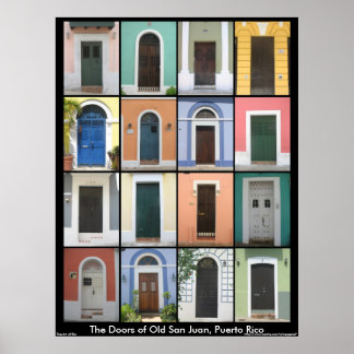 古いサンファンポスターの扉 ポスター