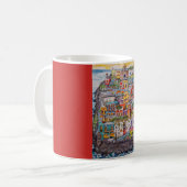 古いサンファン、プエルトリコ コーヒーマグカップ (正面左)