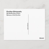 古いシェルドン教会遺跡 ポストカード (裏面)