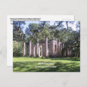 古いシェルドン遺跡教会はがき ポストカード (正面/裏面)