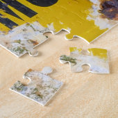 古いシェルヴィンテージエナメル記号。 ジグソーパズル (側面)