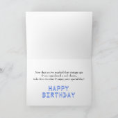 古いシボイの誕生日は青で。 カード (内部)