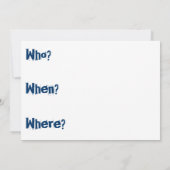 古いシャックとトラックの新築祝い 招待状 (裏面)