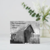 古いシャックの新しいアドレス 案内ポストカード (スタンド正面)