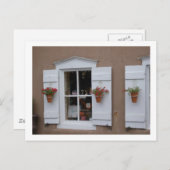 古いシャッターウィンドウサンタFeニューメキシコ ポストカード (正面/裏面)