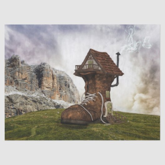 古いシューハウスティッシュペーパー 薄葉紙 (正面)