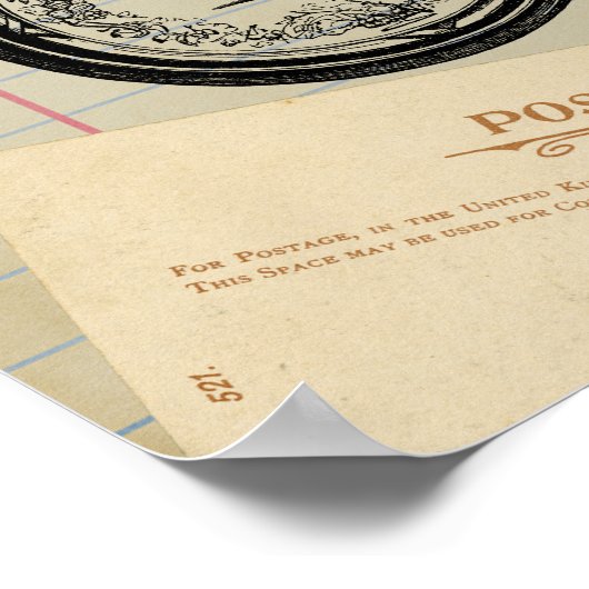 古いジャーナルビクトリアン時代のヴィンテージポスター ポスター (角)