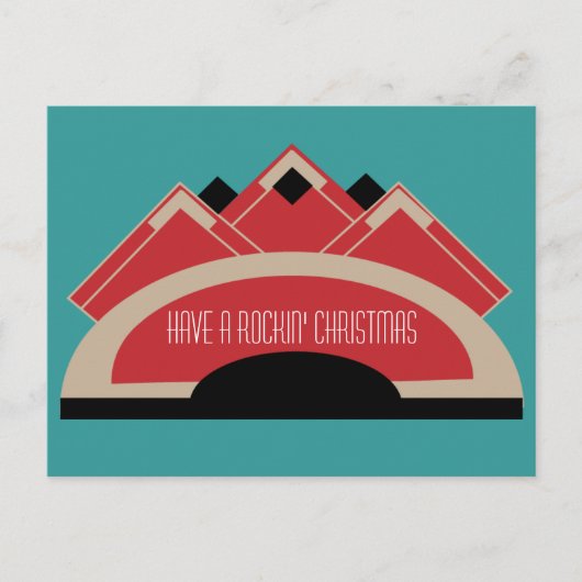 古いジュークボックス シーズンポストカード (正面)