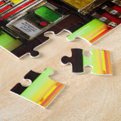 古いジュークボックス ジグソーパズル (側面)