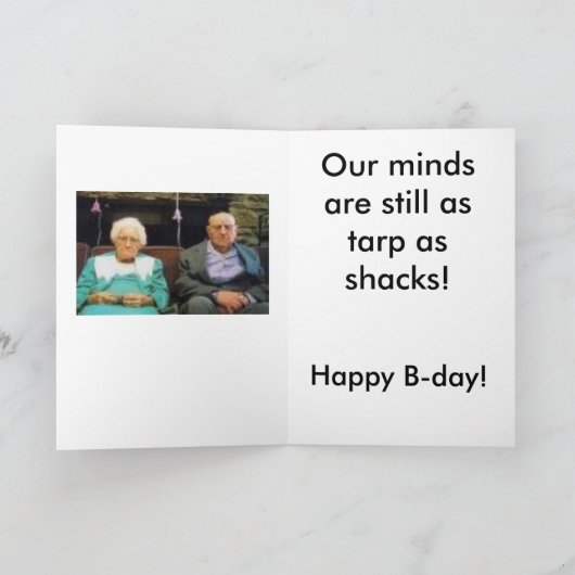 古いジョーク カード (内部)