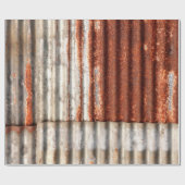 古いジンと錆びた波形のテクスチャの背景。 ラッピングペーパー (フラット)