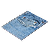 古いジーンズのノート(80ページB&W) ノートブック (左側)