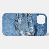 古いジーンズのiPadの空気は、ほとんど存在 Case-Mate iPhoneケース (裏面 (横))