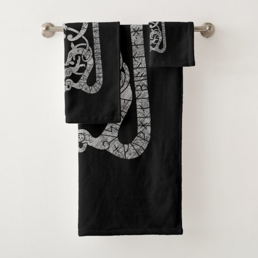 古いスウェーデンのバイキングのrunestone バスタオルセット (インサイチュ)