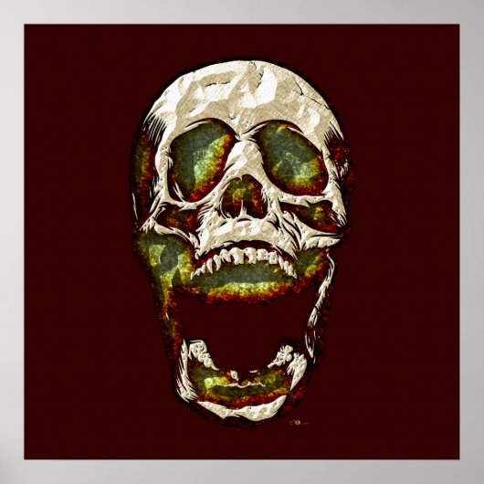 古いスカル ポスター (正面)