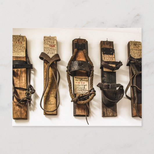 古いスキファッションドーの時間はがき ポストカード (正面)