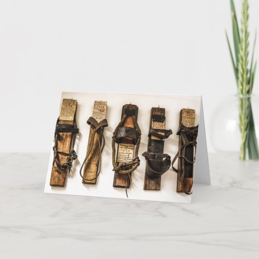 古いスキファッションドーの時間グリーティングカード カード (正面)