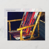 古いスキーカッコいいで作るべきスキー椅子 ポストカード (正面/裏面)