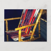 古いスキーカッコいいで作るべきスキー椅子 ポストカード (正面)