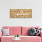 古いスクリプトファミリ確立されたファミリ名記号 キャンバスプリント (インサイチュ (リビング))