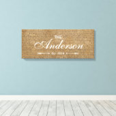 古いスクリプトファミリ確立されたファミリ名記号 キャンバスプリント (インサイチュ (ウッドフロア))