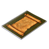 古いスクロール: 聖なる書物、経典、聖書の詩: アイザイア ノートブック (左側)