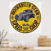 古いスクールスピードショップ ポスター (キッチン)