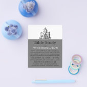 古いスケッチ教会、キリスト教聖書級広告 チラシ (シングル)