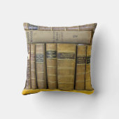 古いスコットランドの図書館の蔵書 クッション (裏面)