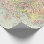 古いスコットランドの地図（1912年）ラッピング紙 ラッピングペーパー (角)