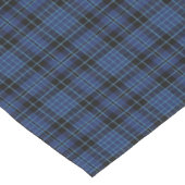 古いスコットランドの聖職者の青および黒いタータンチェック格子縞 ショートテーブルランナー (コーナー)
