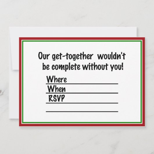 古いスタイルのクリスマスの子ネコの季節のご挨拶 招待状 (裏面)