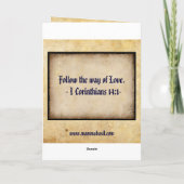 古いスタイルのクリスマスカード! シーズンカード (裏面)