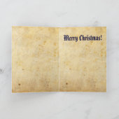 古いスタイルのクリスマスカード! シーズンカード (内部)