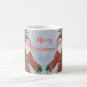 古いスタイルの父の吹クリスマス コーヒーマグカップ (中央)