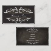 古いスタイル名刺2面テンプレート 名刺 (正面/裏面)