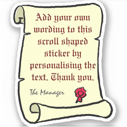 古いスタイル文字。 シール (正面)