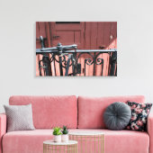 古いスチームトレインルマストロブラウンワゴンキャンバス キャンバスプリント (インサイチュ (リビング))