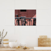 古いスチームトレインルマストロブラウンワゴンポスター ポスター (キッチン)