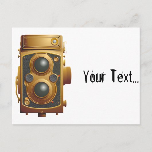 古いスチームパンクカメラ ポストカード (正面)