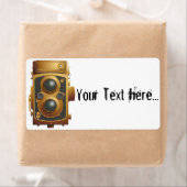 古いスチームパンクカメラ ラベル (インサイチュ)