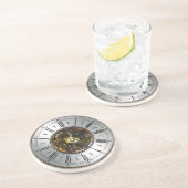 古いスチームパンク時計のデザインアクセス、ヴィンテージ コースター (側面)