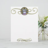 古いステンドガファッションドラスはクリスマス天使に見える (スタンド正面)