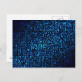 古いステンドグラスの窓 ポストカード (正面/裏面)