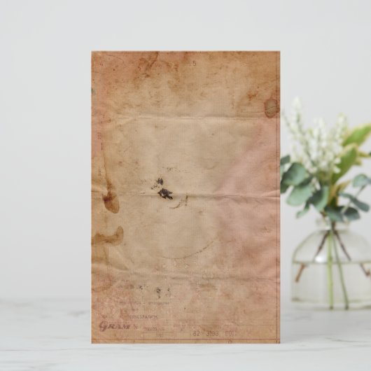 古いステンドテレグラム文房具 便箋 (スタンド正面)