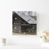 古いステージコーチクロック スクエア壁時計 (ホーム)