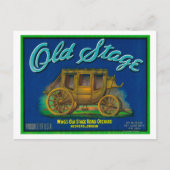 古いステージPear Crate LabelMedfordまたは ポストカード (正面)