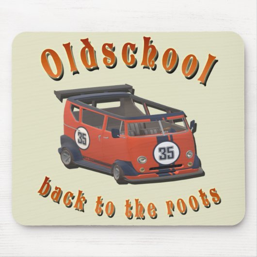 古いスピード​ – ルーツに戻る！ マウスパッド (正面)
