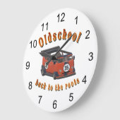 古いスピード – ルーツに戻る! ラージ壁時計 (傾斜)