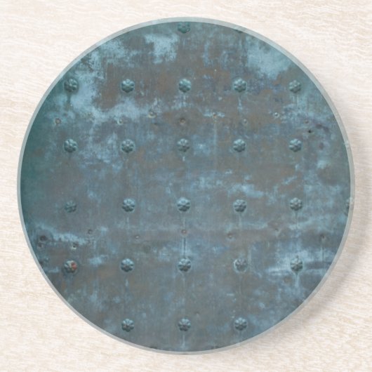 古いスペインのすり抜き銅扉 コースター (正面)